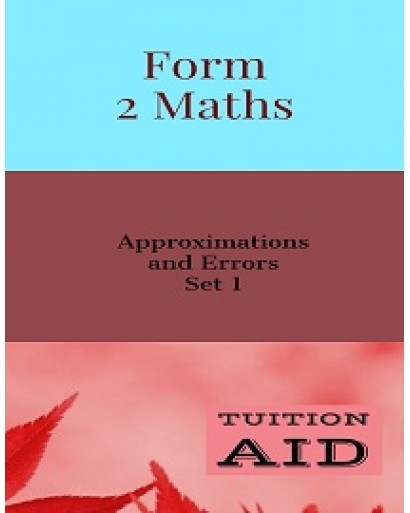 Approximation and Errors Set 1